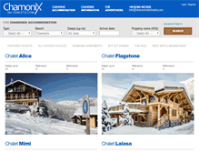 Tablet Screenshot of chamonixskichalets.com